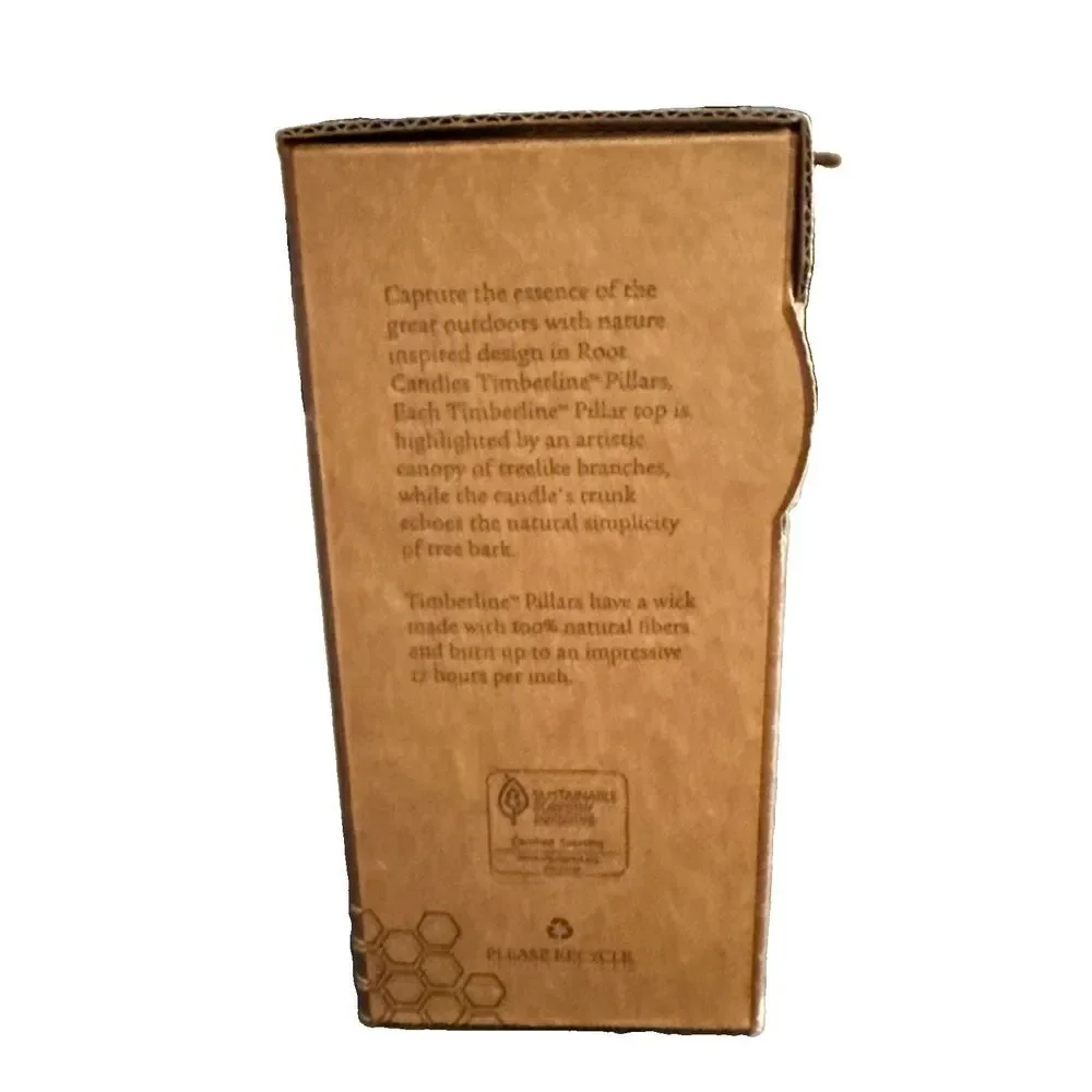 Root Timberline Pillar Candle Beeswax Williamsburg Blue 3”x6” 100+ Hours USA